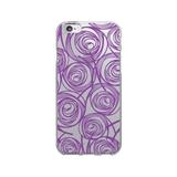 OTM Prints Clear Phone Case New Age Swirls of Amethyst - iPhone 6/6s/7/7s