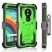 Tekcoo For Moto E5 Plus / E5 Spura / E5 Play / E5 GO / E5 Cruise / G7 Power / G7 Optimo Maxx / G7 Spura / G6 Play / G6 Forge Case Holster Belt Clip Defender Heavy Kickstand Carrying Tank Armor Cases