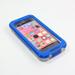 CyberTech Waterproof Phone Case for Iphone 5 5C 5S Shockproof Dirt Proof Sand Proof Silicon Touch Screen Case (Blue)