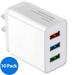 Wall Charger Plug 10-Pack 3.1A 3-Muti Port USB Adapter Power Plug Charging Station Box Base Replacement for iPhone 11 Pro Max/X/8/7 iPad Samsung Phones and More USB Wall Charging Block