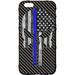 LIMITED EDITION - Authentic Made in U.S.A. Magpul Industries Field Case for Apple iPhone 6 Plus/ iPhone 6s Plus (Larger 5.5 Size) (Carbon Fiber Punisher Black Subdued US Flag Thin Blue Line)
