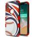 Apple iPhone XS Max (6.5 inch) (2018 Model) Phone Case Tuff Hybrid Shockproof Impact Rubber Dual Layer Hard Soft Protective Hard Case Cover Home Run Baseball Phone Case for iPhone XS Max (6.5 )