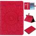 For iPad 5/Air 1st Sunflower Embossed PU Leather Flip Stand Case Auto Wake/Sleep Smart Cover