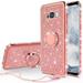 Galaxy S8 Plus Case Cute Glitter Bumper with Ring Kickstand Girls Women Sparkly Bling Luxury Soft Protective Phone Case For Galaxy S8 Plus Case - Rose Gold