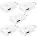5-Pack New OEM Samsung fast Adaptive Wall Charger for Galaxy S7 S6 Note 5 4 Edge EP-TA20JWS / ECB-DU4EWE For Samsung Galaxy S6 Edge S7 Edge S8 S8+ S9 S9+ Note 8 9 - White