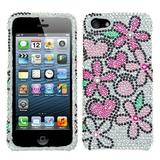 Fantastic Flowers Diamante Protector Cover For Apple Iphone 5s5 Apple Iphone Se