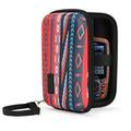 USA Gear Travel Electronics Organizer - 6.5 Inch Zipper Case with Hard Shell Case Exterior and Accessory Pocket