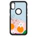 DistinctInk Custom SKIN / DECAL compatible with OtterBox Commuter for iPhone X / XS (5.8 Screen) - Summer Vibes Bold Flower Pink White Orange