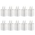 USB Wall Charger Adapter 1A/5V 10-Pack Travel USB Plug Charging Block Brick Charger Power Adapter Cube Compatible with iPhone Xs/XS Max/X/8/7/6 Plus Galaxy S9/S8/S8 Plus Moto Kindle LG HTC Google