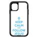 DistinctInk Custom SKIN / DECAL compatible with OtterBox Defender for iPhone 11 Pro (5.8 Screen) - Keep Calm and Follow Jesus - Show Your Love of Christ