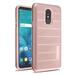 Phone Case for Lg Stylo 4 - Phone Case Shockproof Hybrid Rubber Rugged Case Cover Slim Dots Textured Rose Gold