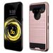 LG V50 ThinQ Phone Case Heavy Duty Metallic Brushed Slim Hybrid Shock Proof Dual Layer Armor Defender Protective TPU Rubber Anti-Slip Design Cover ROSE GOLD Thin Case Cover for LG V50 Thinq