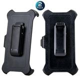 WallSkiN 2 Pack Replacement Belt Clip Holster for Apple iPhone 8 7 6S 6 SE 2020 (2nd Gen) OtterBox Defender Series Case | Clip for Belt Holder (Case Not Included)