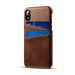 Waloo Dual Slot Credit Card Case For iPhone 6 iPhone 7 iPhone 8 iPhone 6 Plus iPhone 7 Plus iPhone 8 Plus iPhone Xs iPhone XR iPhone Xs Max