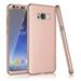 Galaxy S8 / S8 Plus / S8+ Cases Cover Tekcoo [T360] [Rose Gold] Ultra Thin Full Body Coverage Protection Galaxy S8 Hard Slim Hybrid Cover Shell With Tempered Glass Screen Protector Skin