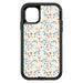 DistinctInk Custom SKIN / DECAL compatible with OtterBox Defender for iPhone 11 (6.1 Screen) - Modern Floral - White Red Navy