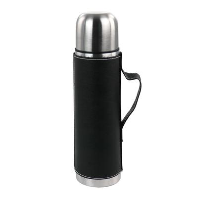 Mr. Coffee 23oz Stainless Steel Thermal Travel Bottle in Leatherette