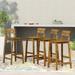 Ashlyn Acacia Wood Barstools (Set of 4) by Christopher Knight Home - 17.00" L x 20.25" W x 40.50" H