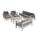 Cape Coral Outdoor 8-Seater Sectional Sofa Set by Christopher Knight Home