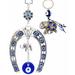 Turkish Blue Evil Eye Horseshoe Lucky Elephant Wall Car Hanging Amulet Decor for Protection