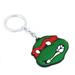 Superheroes TMNT Teenage Ninja Turtles Raphael (Raph) Keychain for Autos, Home or Boat with Gift Box