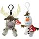 TY Beanie Baby - Set of 2 OLAF & SVEN (Disney Frozen) (Plastic Key Clips)