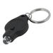 Black Flashlight Keyring Mini White LED Light Keychain