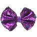 JoJo Siwa Ponytail Holder Bow (Purple Reversible Sequin)