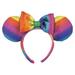 Disney Parks Minnie Mouse Rainbow Headband One Size New with Tags