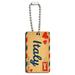 Air Mail Postcard Love for Italy Wood Rectangle Key Chain