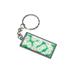 Daisies Canvas Metal Rectangle Keychain