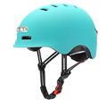 NGHSDO Bike Helmet Universal Bike Helmet Lighting Warning With Light Integrated Helmet Riding Bicycle Balance Electric Car Scooter Riding Helmets Bicycle Helmet (Color : Blue, Size : M 54 57cm)
