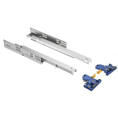 Schubladenschienen Unterflurführung Soft Close Schubladenauszug h 45mm Metall 500mm Image