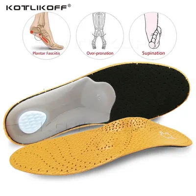 KOTLIKOFF-Semelles orthopédiques en cuir pour hommes et femmes l'offre elles intérieures de haute
