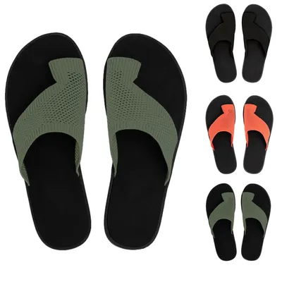 Tongs d'été tissées pour femmes sandales de plage décontractées à bout ouvert chaussures plates