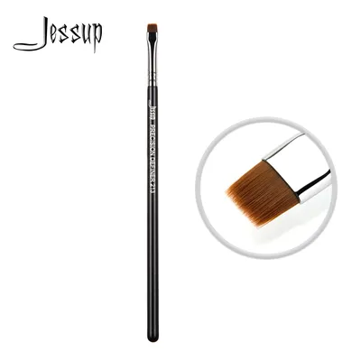 Jessup – Pinceau Eye-liner avec précision pour maquillage poignée en bois cheveux synthétique