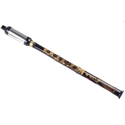 DragonSub-Instrument de musique ethnique chinois gravé flûte en bambou tuyau Bawu tonalité G/F