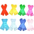 Gants Longs pour Enfants Accessoires de Princesse Costume de ixElsa 11 Couleurs Bleu Rose