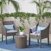 Edenborn Outdoor 3 Piece Chat Set by Christopher Knight Home