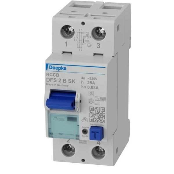 Doepke Fehlerstromschutzschalter DFS2 025-2/0,03-B SK 09124598 Image