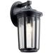 Kichler Fairfield 17 1/4" High Black Outdoor Wall Light