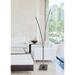 Dainolite Vincent 66 1/4" Matte Black LED Modern Arc Floor Lamp