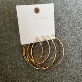 American Eagle Outfitters Jewelry | American Eagle Gold Hoops- Never Worn | Color: Gold | Size: Os