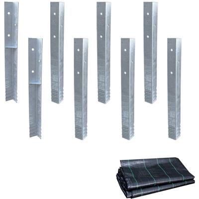 Wickey - Bodenanker Erdanker Winkelanker-Set SolidLock für Spielturm & Schaukel inkl. Unkrautvlies, Image