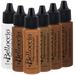 DARK Color Shade Airbrush Makeup Foundation Set of Belloccio s Professional Cosmetic Airbrush Makeup in 1/2 oz Bottles