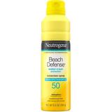 Neutrogena Beach Defense Water Sun Protection Sunscreen Body Spray SPF 50 Water-Resistant & Oil-Free Lightweight Sun Protection 6.5 oz (Pack of 4)