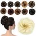 Women Girls Natural Messy Hair Bun Updo Extensions Wrap Curly Hair Scrunchie Ponytail Hairpieces With Elastic Rubber Band Hairpiece Synthetic Hair Scrunchies Hair Piece Bun