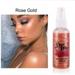 Rose Moisturizing Pearlescent Spray Rose Golden Water Priming and Setting Mist Highlighter Makeup Brighten Skin Face