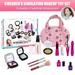 Amerteer Kids Makeup Kit for Girls Toddlers Pretend Makeup Set for Kids Pretend Play Makeup Cosmetic Toy Birthday Christmas Gift for Girls Fake Makeup Toy with Carrying Bag