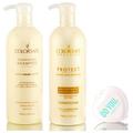 All Nutrient COLOR SAFE Shampoo & Conditioner DUO Set extends color life (with Sleek Compact Mirror) - 25 oz / 750ml Large DUO Kit